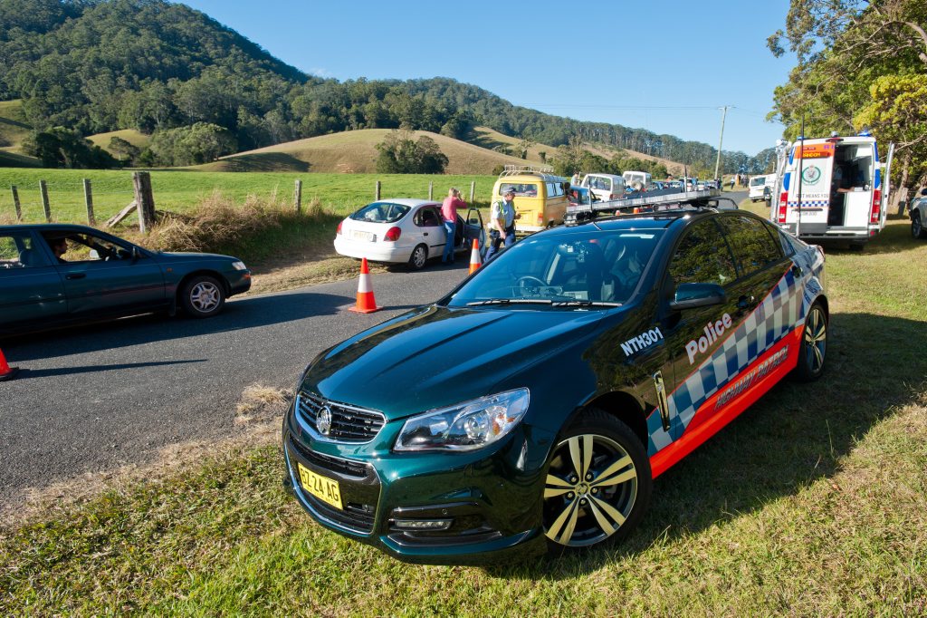 Police conducted operation Borasca at Fridays Creek on Saturday, checking passing motorists for drug and alcohol related offences. Many of the motorists were on their way to a large Rave Party. Photo: Rob Wright / The Coffs Coast Advocate Police conducted operation Borasca at Fridays Creek on Saturday, checking passing motorists for drug and alcohol related offences. Many of the motorists were on their way to a large Rave Party. Photo: Rob Wright / The Coffs Coast Advocate