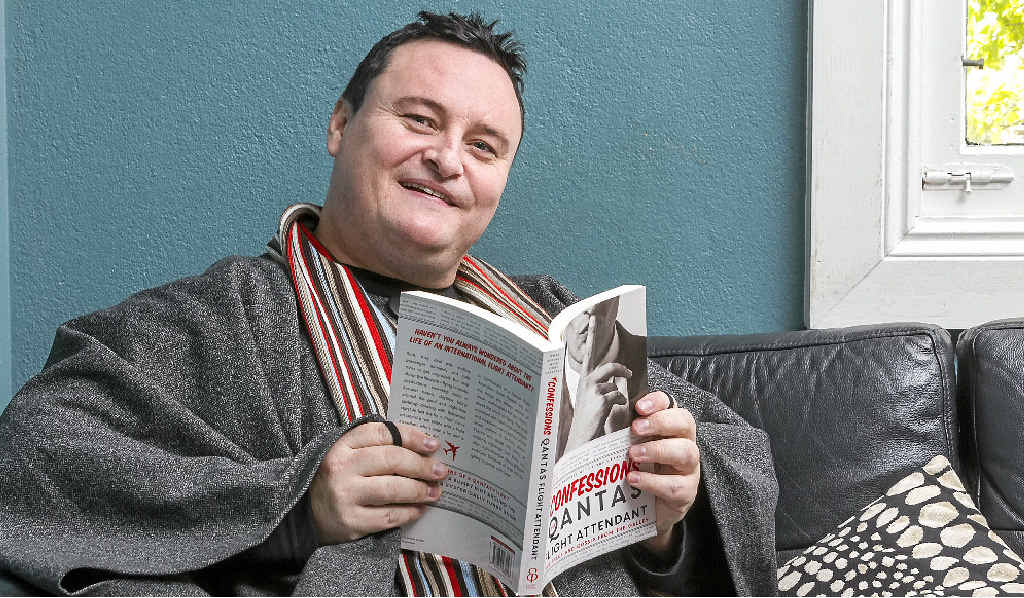 FLYING HIGH: Owen Beddall has swapped the sky for the publishing world with his book, Confessions of a Qantas Flight Attendant. FLYING HIGH: Owen Beddall has swapped the sky for the publishing world with his book, Confessions of a Qantas Flight Attendant.
