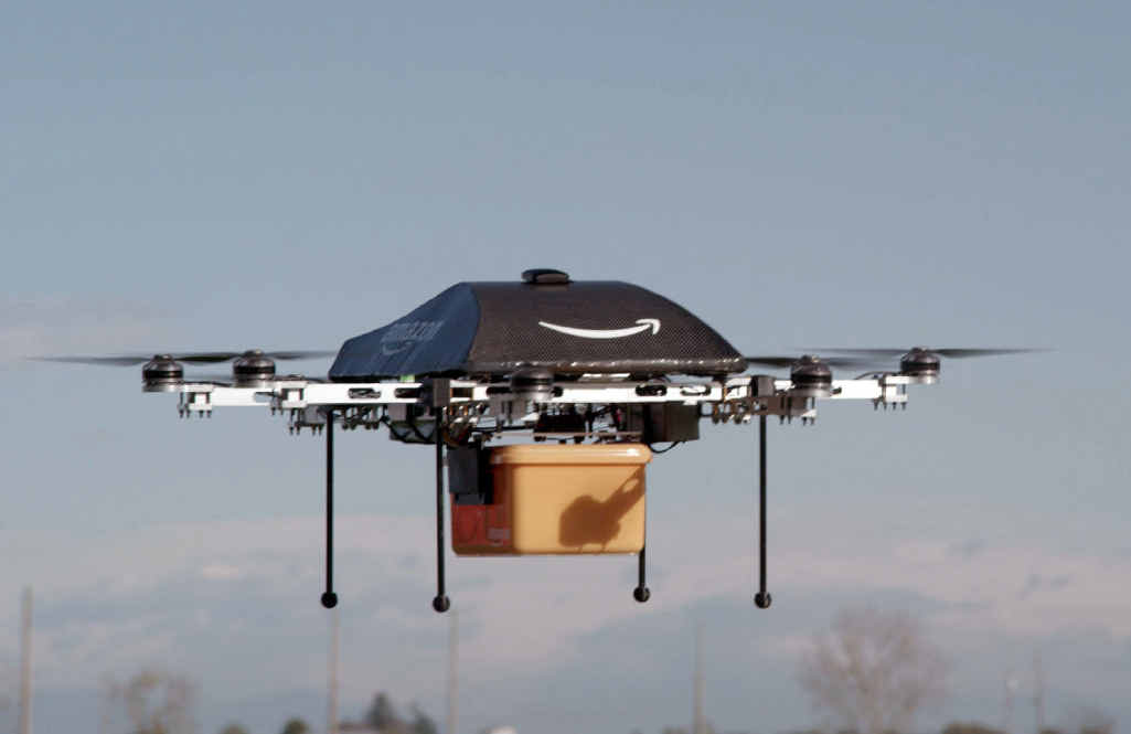 AMBITIOUS: An Amazon.com image showing the so-called Prime Air unmanned aircraft project that would see Amazon packages delivered by drone. AMBITIOUS: An Amazon.com image showing the so-called Prime Air unmanned aircraft project that would see Amazon packages delivered by drone.
