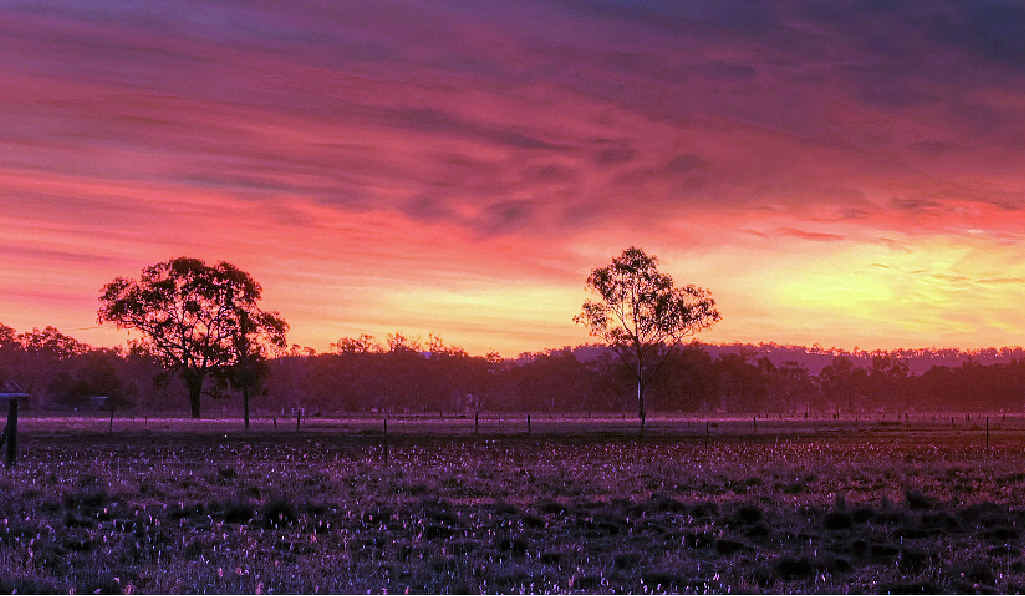 Thursday’s picturesque sunset was a sight to behold.