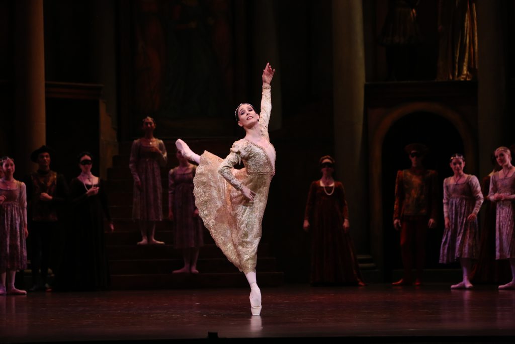 Tamara Rojo performing Kenneth MacMillan's Romeo & Juliet for Queensland Ballet. Tamara Rojo performing Kenneth MacMillan's Romeo & Juliet for Queensland Ballet.