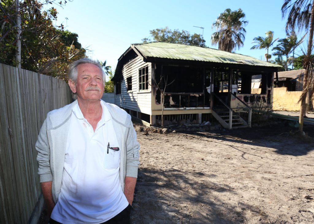 Robert Dick lost everything in a house fire at Mudjimba. Nicola Brander / Sunshine Coast Daily Robert Dick lost everything in a house fire at Mudjimba. Nicola Brander / Sunshine Coast Daily
