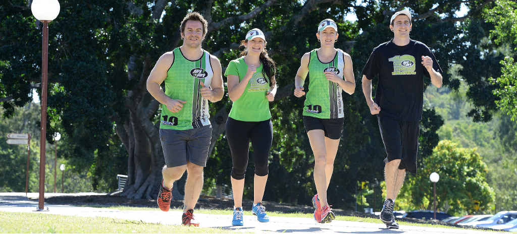 STEP TO IT: Tim Henriksen, Olivia Wright, Paige Pollock and Jackson Wright prepare for Park2Park. STEP TO IT: Tim Henriksen, Olivia Wright, Paige Pollock and Jackson Wright prepare for Park2Park.