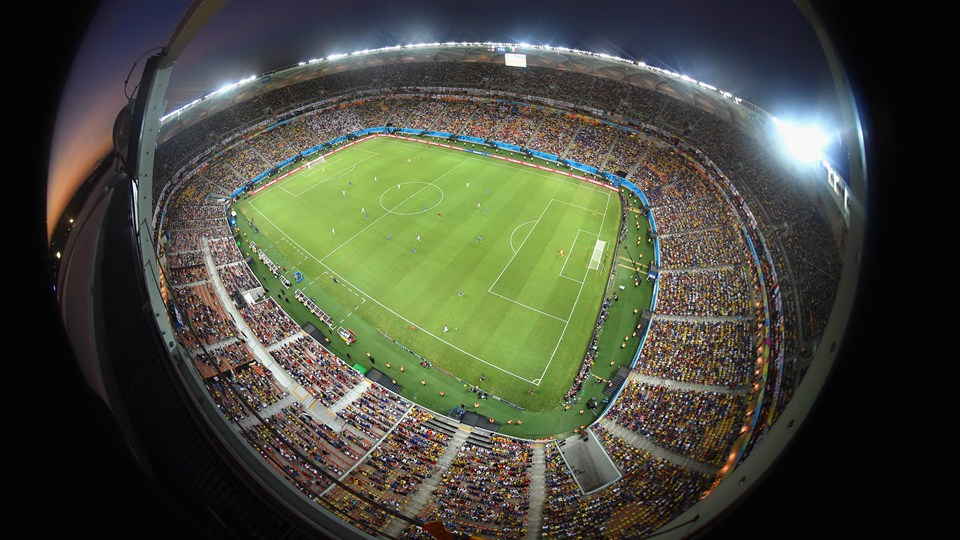 A general view during the 2014 FIFA World Cup Brazil Group D match between England and Italy at Arena Amazonia on June 14, 2014 in Manaus, Brazil A general view during the 2014 FIFA World Cup Brazil Group D match between England and Italy at Arena Amazonia on June 14, 2014 in Manaus, Brazil
