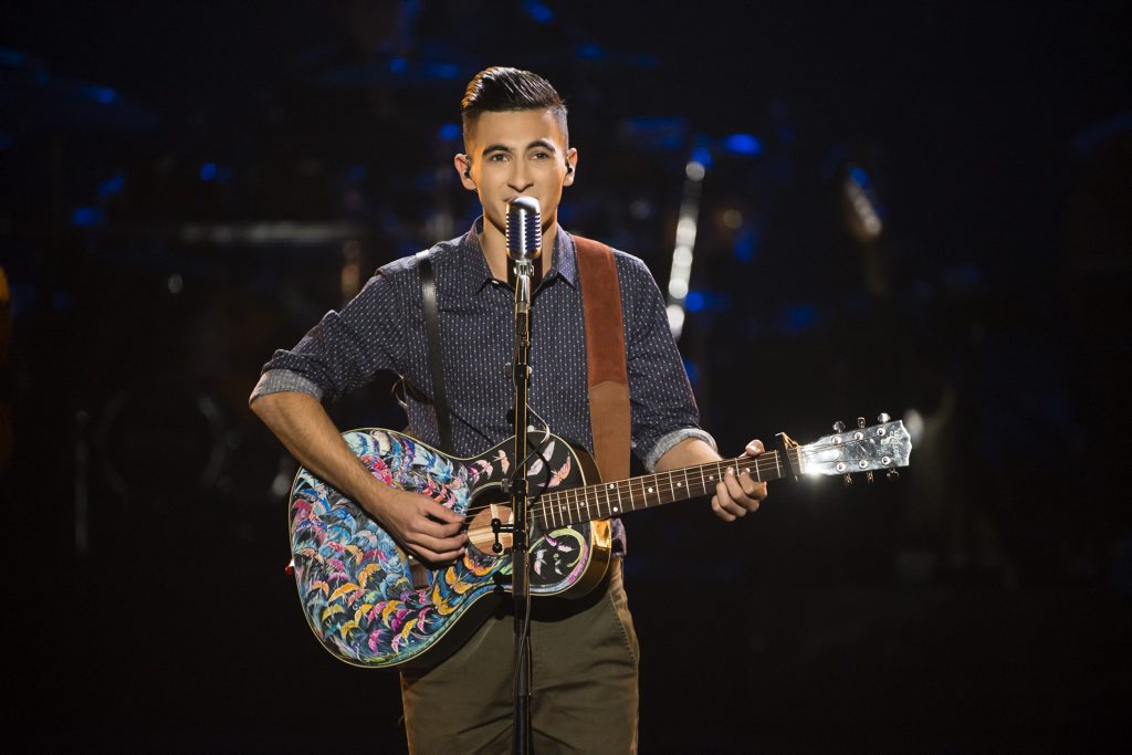 Isaac McGovern performing on The Voice. Isaac McGovern performing on The Voice.
