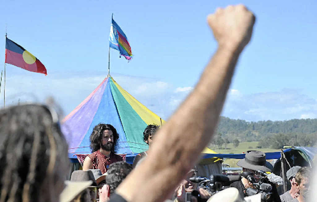 Moods were high after the NSW Government announced a suspension of Metgasco’s exploratory licence in May this year. Photo: Marc Stapelberg Moods were high after the NSW Government announced a suspension of Metgasco’s exploratory licence in May this year. Photo: Marc Stapelberg