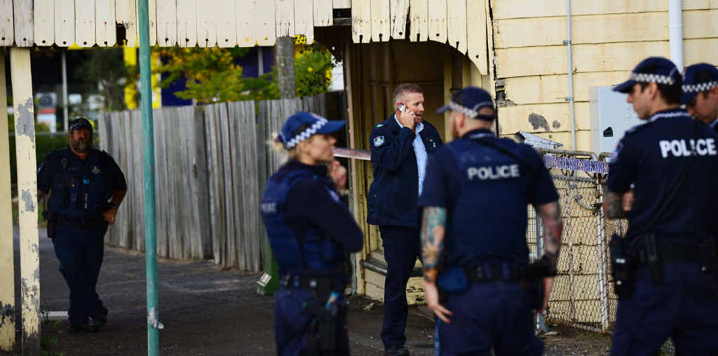 MYSTERY FIND: Police formed a crime scene after an Ipswich property owner discovered bones under the floor boards of an old house on Brisbane St in the Top of Town. MYSTERY FIND: Police formed a crime scene after an Ipswich property owner discovered bones under the floor boards of an old house on Brisbane St in the Top of Town.
