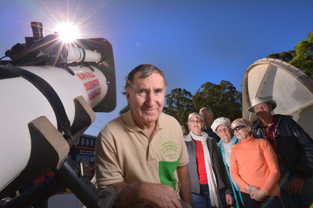Wappa Falls Observatory owner Owen Bennedick believes a surge in sunspots caused incidents like the beached whale on Gold Coast this week. Wappa Falls Observatory owner Owen Bennedick believes a surge in sunspots caused incidents like the beached whale on Gold Coast this week.
