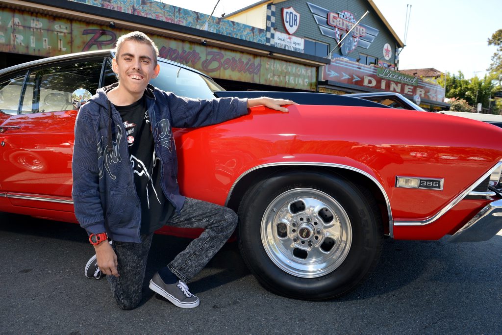 Joshua Miletic checks out a 1968 Chevelle owned by Scott Hipwell (Not in this photo). Photo: Warren Lynam / Sunshine Coast Daily Joshua Miletic checks out a 1968 Chevelle owned by Scott Hipwell (Not in this photo). Photo: Warren Lynam / Sunshine Coast Daily
