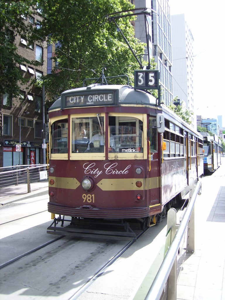 Melbourne's City Circle tram. Melbourne's City Circle tram.