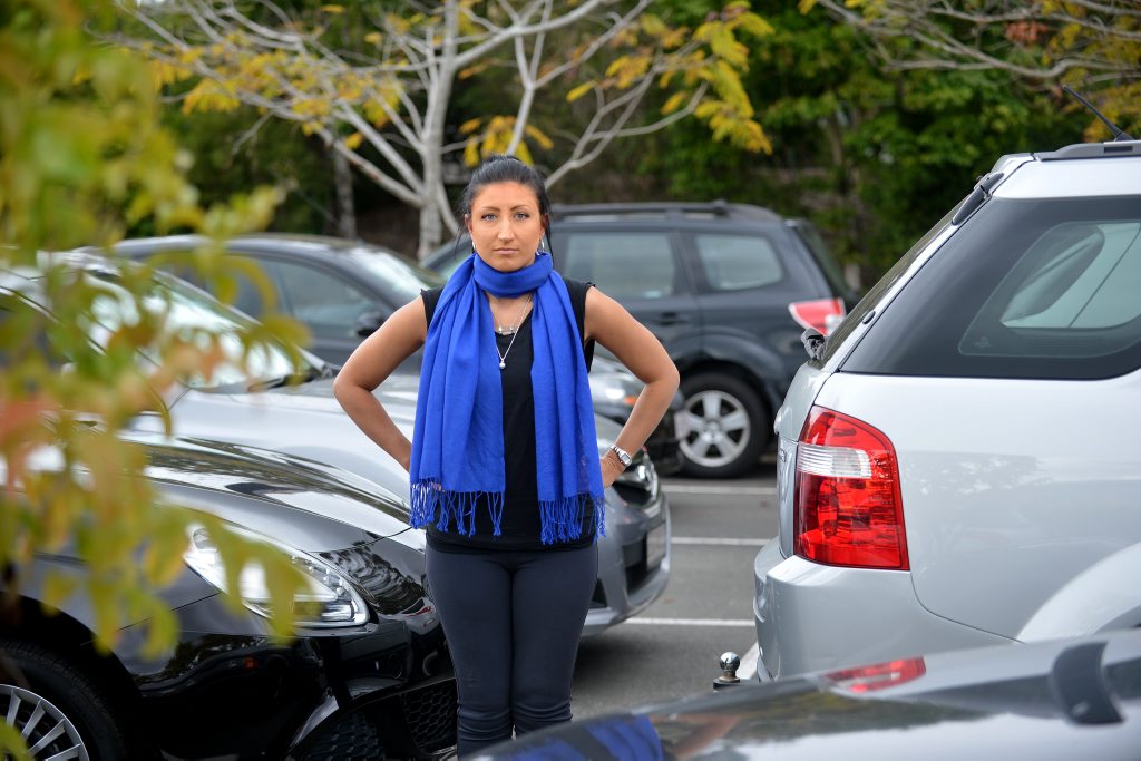 Chrystal Hutchinson had a recent bad parking experience. Photo: Warren Lynam / Sunshine Coast Daily Chrystal Hutchinson had a recent bad parking experience. Photo: Warren Lynam / Sunshine Coast Daily