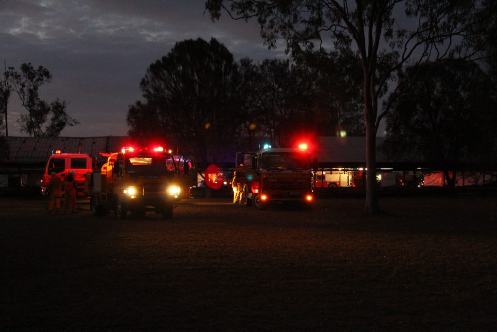 Firefighters extinguish a blaze which destroyed half of a large poultry shed at Adare, north of Gatton. Firefighters extinguish a blaze which destroyed half of a large poultry shed at Adare, north of Gatton.