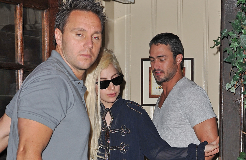 Taylor Kinney and Lady Gaga. Taylor Kinney and Lady Gaga.