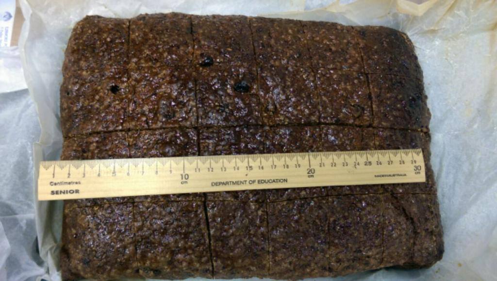 The cannabis cake. The cannabis cake.