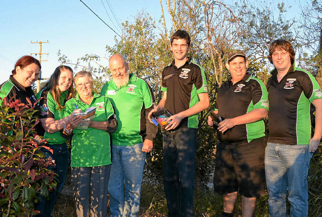 CACHED UP: Keen geocachers Annette Mayfield, Kaibrya Cooke, Christine and Ian Robins, Thomas Krafft, Geoff Tynan and Gary Flynn. CACHED UP: Keen geocachers Annette Mayfield, Kaibrya Cooke, Christine and Ian Robins, Thomas Krafft, Geoff Tynan and Gary Flynn.
