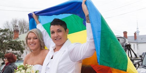 New Zealand's first gay couple to be legally wed, Melissa Ray (left) and Natasha Vitali, are thought to have parted. New Zealand's first gay couple to be legally wed, Melissa Ray (left) and Natasha Vitali, are thought to have parted.