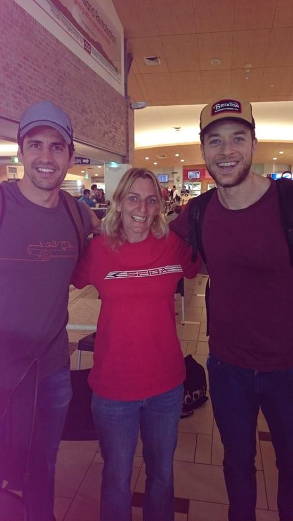 Andy Lee, Angel Pollard and Hamish Blake at Stockland Rockhampton Andy Lee, Angel Pollard and Hamish Blake at Stockland Rockhampton