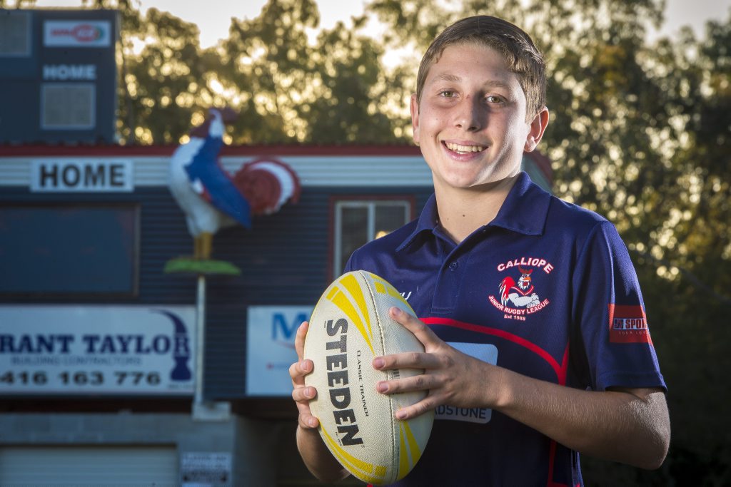 Connor Claridge, 12, has made the Queensland U12 Schoolboys rugby league side to play in Wollongong. Connor Claridge, 12, has made the Queensland U12 Schoolboys rugby league side to play in Wollongong.