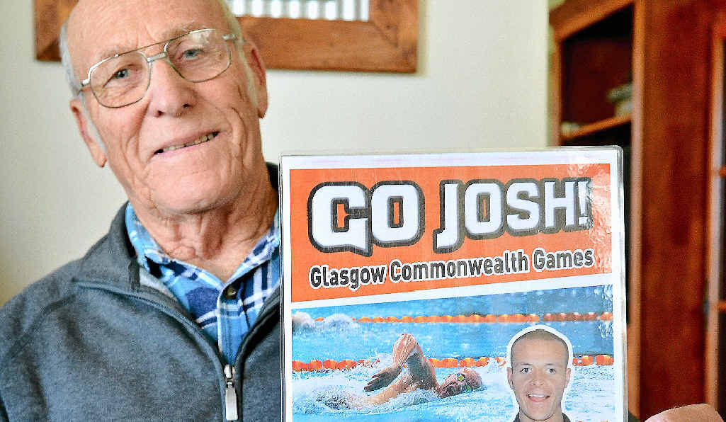 PROUD: Gympie’s Jim Alford is cheering on his grandson Josh in the Commonwealth Games today. PROUD: Gympie’s Jim Alford is cheering on his grandson Josh in the Commonwealth Games today.