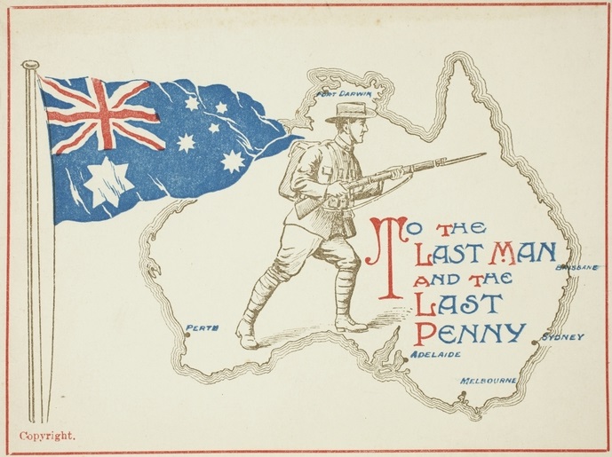 Propaganda postcard used during the First World War. Propaganda postcard used during the First World War.
