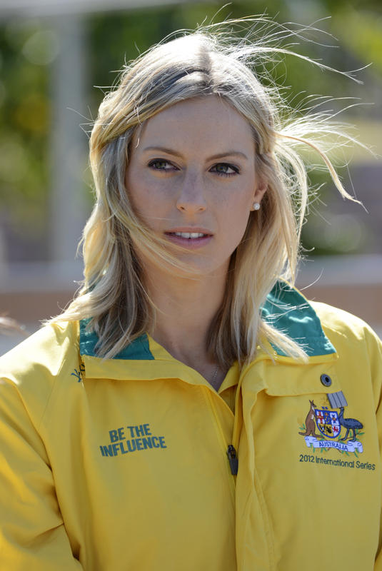 Laura Geitz (right), the newly appointed captain of the Australian Netball team the Diamonds, looks on during a press conference in Brisbane, Tuesday, August 20, 2013. Ms Geitz is Australia's 22nd Netball captain and replaces Natalie van Bertouch who retired in July. Laura Geitz (right), the newly appointed captain of the Australian Netball team the Diamonds, looks on during a press conference in Brisbane, Tuesday, August 20, 2013. Ms Geitz is Australia's 22nd Netball captain and replaces Natalie van Bertouch who retired in July.