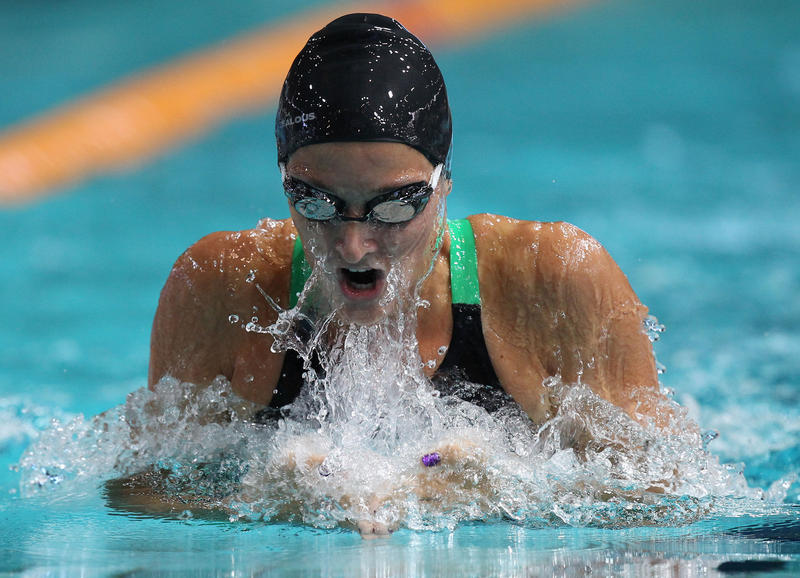 Leiston Pickett swims during the women's 100M breaststroke heats at the 2014 Australian Swimming Championships at the Brisbane Aquatic Centre in Chandler, Brisbane, Friday, April 4, 2014. The Championships incorporate selection trials for the 2014 Australian Commonwealth Games Team to compete in Glasgow this year. Leiston Pickett swims during the women's 100M breaststroke heats at the 2014 Australian Swimming Championships at the Brisbane Aquatic Centre in Chandler, Brisbane, Friday, April 4, 2014. The Championships incorporate selection trials for the 2014 Australian Commonwealth Games Team to compete in Glasgow this year.