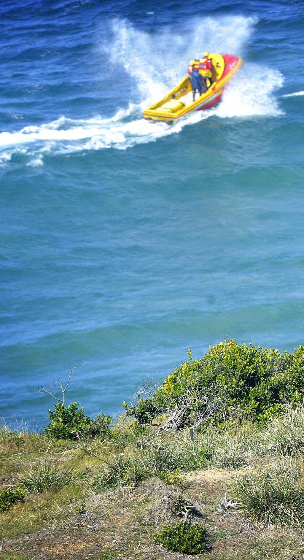 Police and other associated rescue services scour Cape Byron for any sign of the missing 19-year-old Irish surfer who went missing in rough seas last weekend. Police and other associated rescue services scour Cape Byron for any sign of the missing 19-year-old Irish surfer who went missing in rough seas last weekend.
