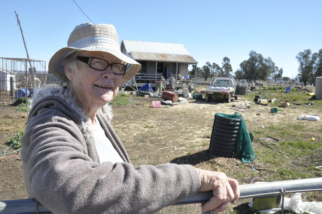 Clifton resident Nola Leeson, 69, acted quickly to help catch thieves who she caught stealing from her Deuchar property. Clifton resident Nola Leeson, 69, acted quickly to help catch thieves who she caught stealing from her Deuchar property.