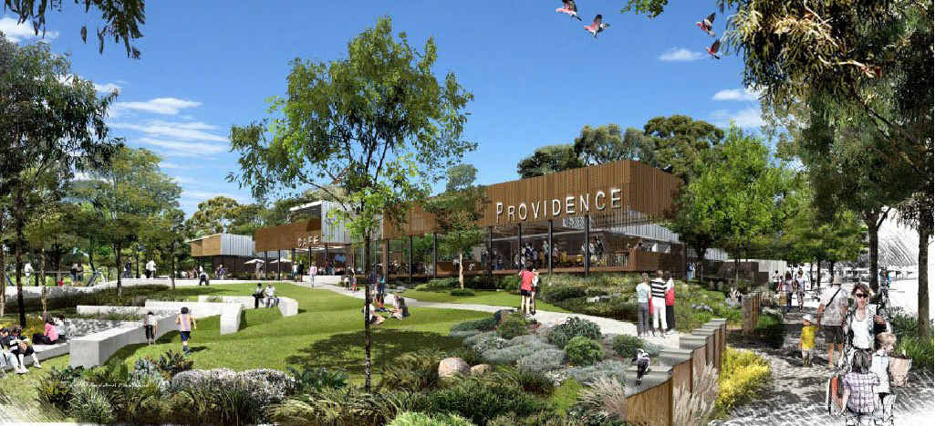 VISION: An artist’s impression of the Providence Town Centre. Providence is planned to be three times the size of Brisbane’s CBD. VISION: An artist’s impression of the Providence Town Centre. Providence is planned to be three times the size of Brisbane’s CBD.
