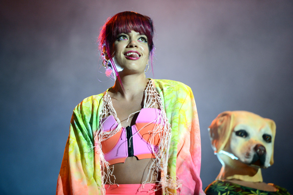 Lily Allen performs at Splendour in the Grass. Lily Allen performs at Splendour in the Grass.