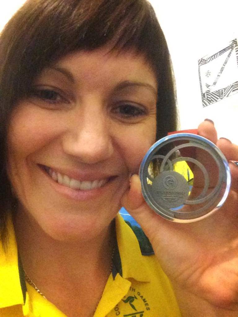 Anna Meares with her silver medal, posted on her Facebook account yesterday. She wrote Anna Meares with her silver medal, posted on her Facebook account yesterday. She wrote