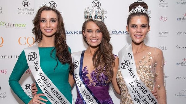 Miss World Australia 2014 Courtney Thorpe (centre) with the runners up. Photo: Supplied
Miss World Australia 2014 Courtney Thorpe (centre) with the runners up. Photo: Supplied
