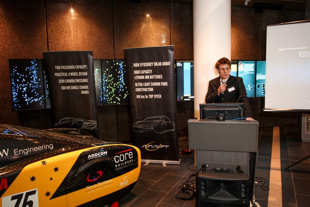 UNNSW Sunswift solar car project director, former Ballina student, Hayden Smith. UNNSW Sunswift solar car project director, former Ballina student, Hayden Smith.