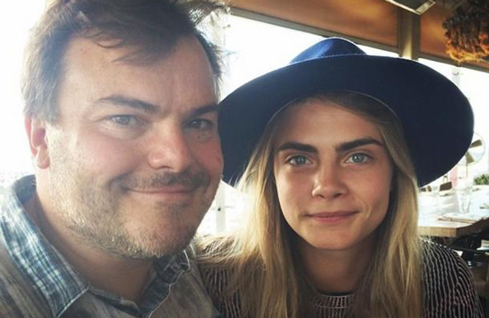 Jack Black and Cara Delevingne (c) Instagram, Jack Black and Cara Delevingne (c) Instagram,