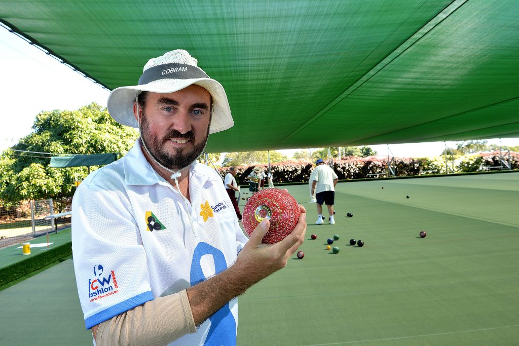 Christopher Thomas is trying to break the world record for playing at the most bowls club. The Buderim Bowls Club hosted Christopher for the day. Photo: Warren Lynam / Sunshine Coast Daily Christopher Thomas is trying to break the world record for playing at the most bowls club. The Buderim Bowls Club hosted Christopher for the day. Photo: Warren Lynam / Sunshine Coast Daily