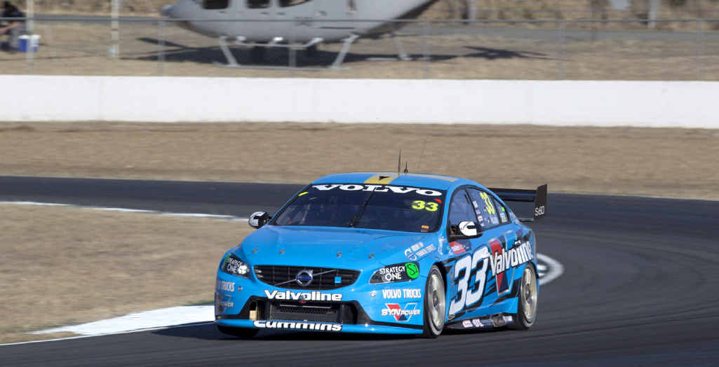 RACEWAY PACESETTER: Scott McLaughlin, of Valvoline Racing GRM, sets the fastest time in yesterday’s practice at the Coates Hire Ipswich 400 at Queensland Raceway. RACEWAY PACESETTER: Scott McLaughlin, of Valvoline Racing GRM, sets the fastest time in yesterday’s practice at the Coates Hire Ipswich 400 at Queensland Raceway.