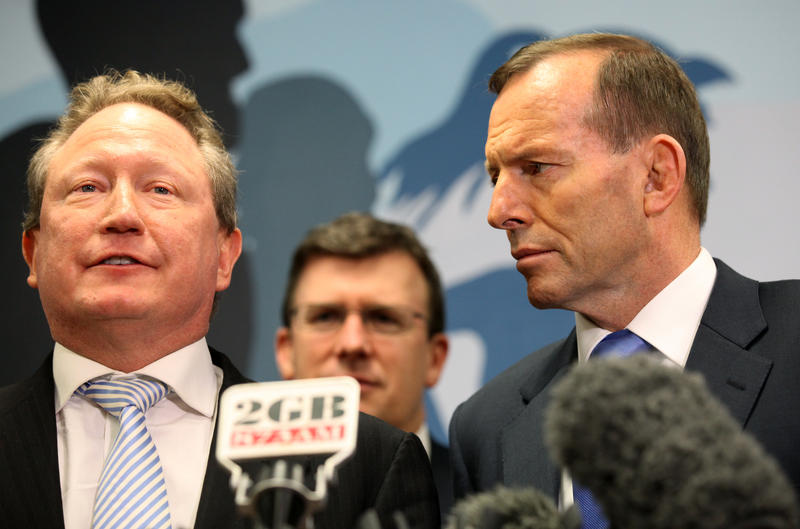 Prime Minister Tony Abbott and Andrew Forrest in Sydney for the official hand over of Creating Parity: The Forrest Review at Marist Youth Centre, Friday, August. 1, 2014. Prime Minister Tony Abbott and Andrew Forrest in Sydney for the official hand over of Creating Parity: The Forrest Review at Marist Youth Centre, Friday, August. 1, 2014.
