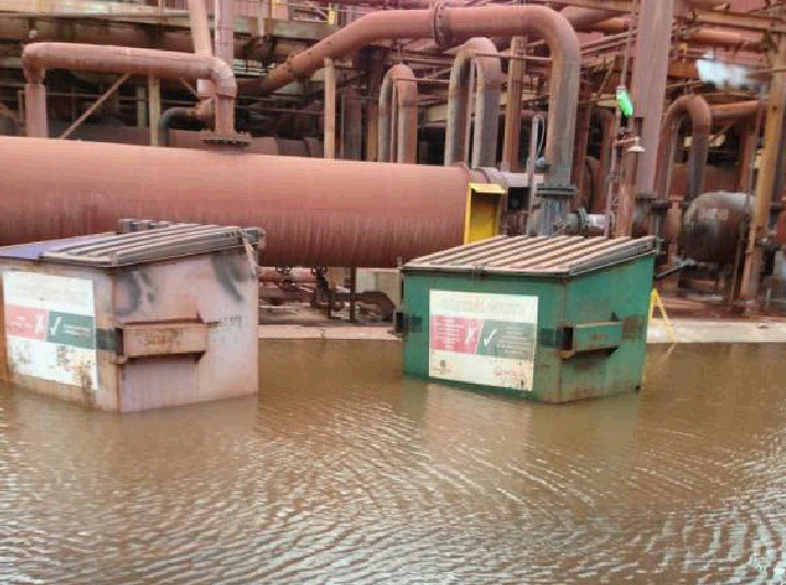 Some of the skip bins QAL cleaners have to access. Some of the skip bins QAL cleaners have to access.