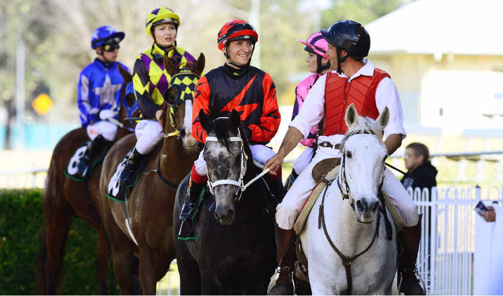 FINE RIDE: Winning jockey Julien Kokotajlo guides Phantom Whisper back to the enclosure after last Friday’s success at Ipswich racetrack. FINE RIDE: Winning jockey Julien Kokotajlo guides Phantom Whisper back to the enclosure after last Friday’s success at Ipswich racetrack.