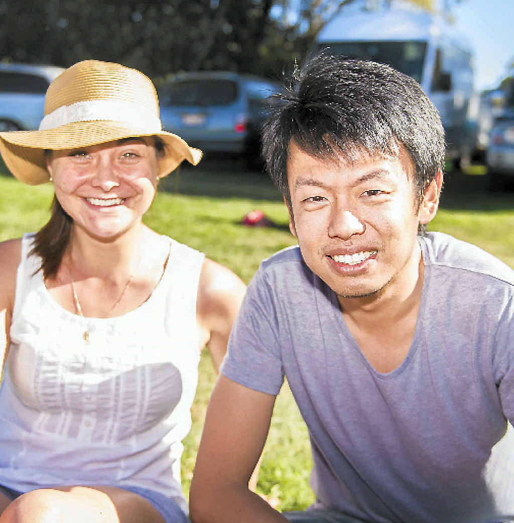 Bernadette Miller-Greenman and Shi Ping Sia at the Gladstone Multicultural Festival. Bernadette Miller-Greenman and Shi Ping Sia at the Gladstone Multicultural Festival.