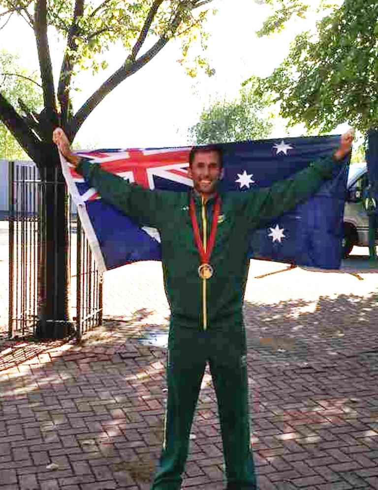 Photo of Mark Knowles with Australian Flag he carried at closing ceremony of the Glasgow Commonwealth Games, as posted on Twitter by Kookaburras. Photo of Mark Knowles with Australian Flag he carried at closing ceremony of the Glasgow Commonwealth Games, as posted on Twitter by Kookaburras.