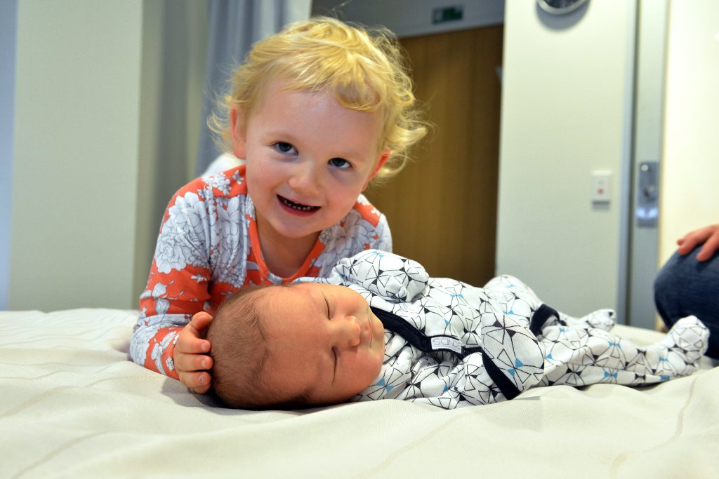 Samille Muirhead and Sam Bohner celebrate the birth of baby August Louis born at the Sunshine Coast Private Hospita l.A brother for Avalon,3, and Nixon,21 months. Avalon gives Augustt a hug. Photo: Warren Lynam / Sunshine Coast Daily Samille Muirhead and Sam Bohner celebrate the birth of baby August Louis born at the Sunshine Coast Private Hospita l.A brother for Avalon,3, and Nixon,21 months. Avalon gives Augustt a hug. Photo: Warren Lynam / Sunshine Coast Daily