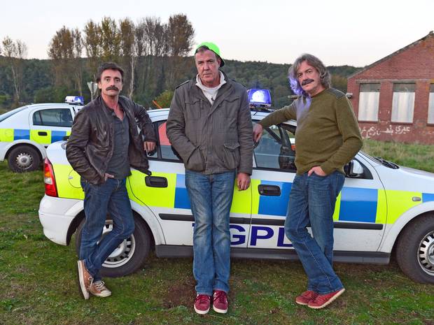 Richard Hammond, Jeremy Clarkson and James May co-host Top Gear. Photo: BBC Richard Hammond, Jeremy Clarkson and James May co-host Top Gear. Photo: BBC