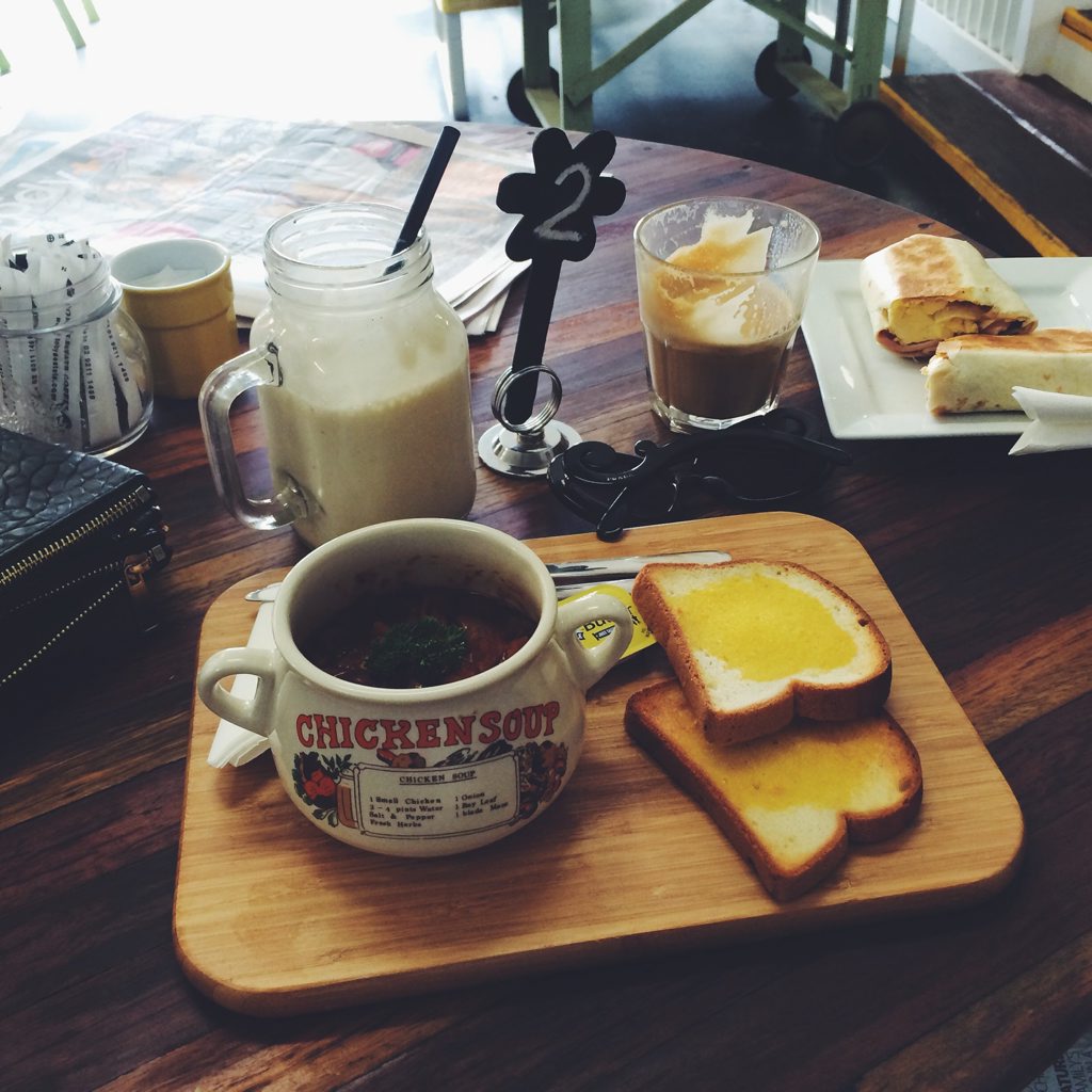 The Oodies Beans with gluten free toast and a soy banana, honey milkshake is a winner. The Oodies Beans with gluten free toast and a soy banana, honey milkshake is a winner.
