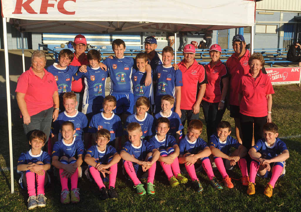 CHARITY DAY: Grafton Ghosts Junior Rugby League is holding a Pink Socks Day to raise money for Clarence Valley Breast Cancer Support Group. Pictured are the Grafton Ghosts under-12s. PHOTO: BILL NORTH CHARITY DAY: Grafton Ghosts Junior Rugby League is holding a Pink Socks Day to raise money for Clarence Valley Breast Cancer Support Group. Pictured are the Grafton Ghosts under-12s. PHOTO: BILL NORTH