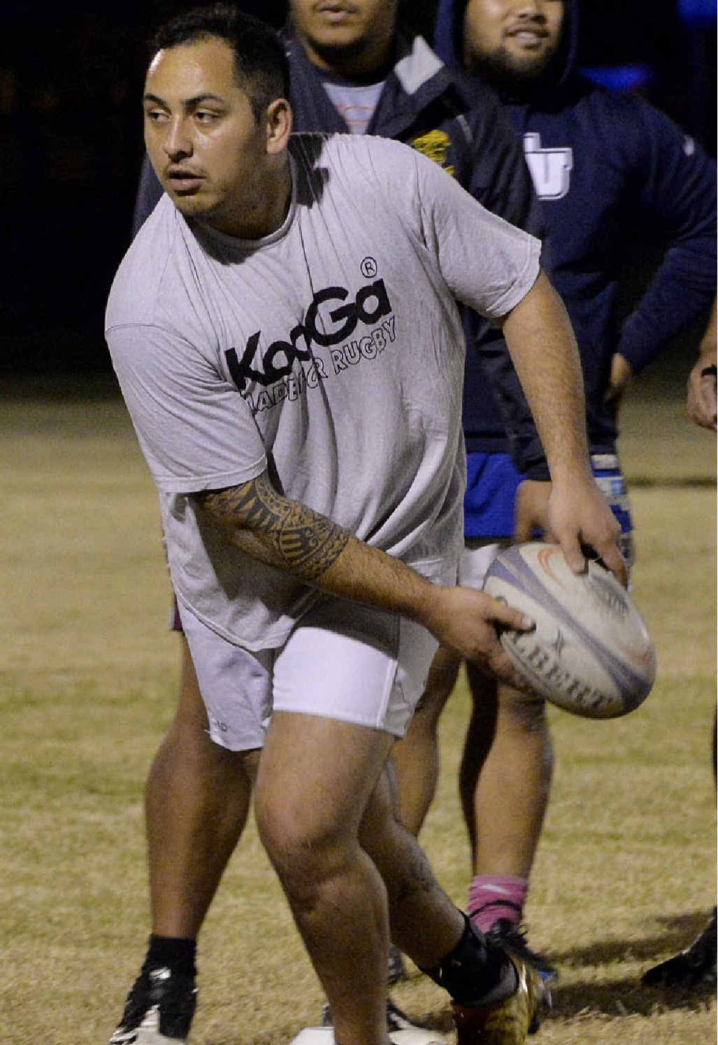 FOCUSED ON FINALS: A Goodna Gladiators player works on his passing at training. FOCUSED ON FINALS: A Goodna Gladiators player works on his passing at training.