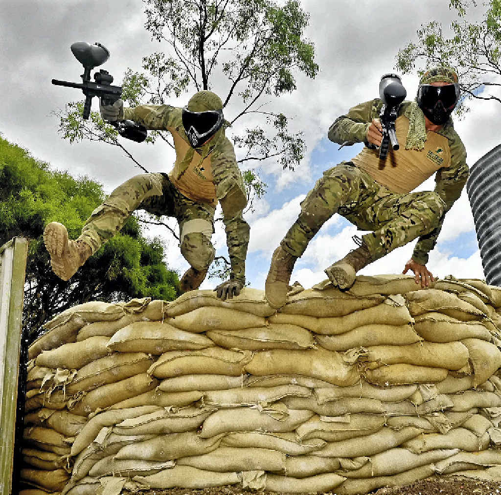 BROTHERS IN ARMS: Jack, Harry and Ben Carew’s business, Tactical Ops Paintball, has only been open four months but has scored the top position in a poll about local businesses. BROTHERS IN ARMS: Jack, Harry and Ben Carew’s business, Tactical Ops Paintball, has only been open four months but has scored the top position in a poll about local businesses.