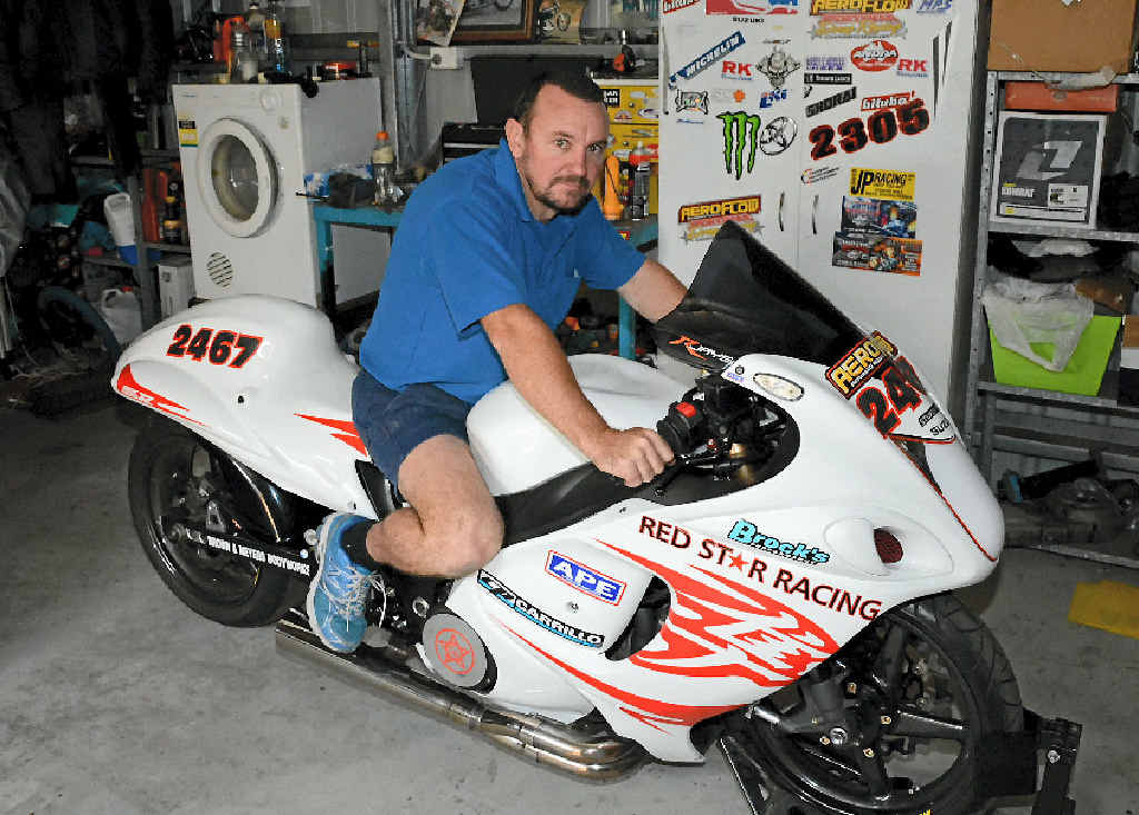 FAST MOVER: Reegan Ward reckons there’s more fun to be had on two wheels than on four. The Gladstone man loves his 2008 Suzuki Hayabusa FAST MOVER: Reegan Ward reckons there’s more fun to be had on two wheels than on four. The Gladstone man loves his 2008 Suzuki Hayabusa