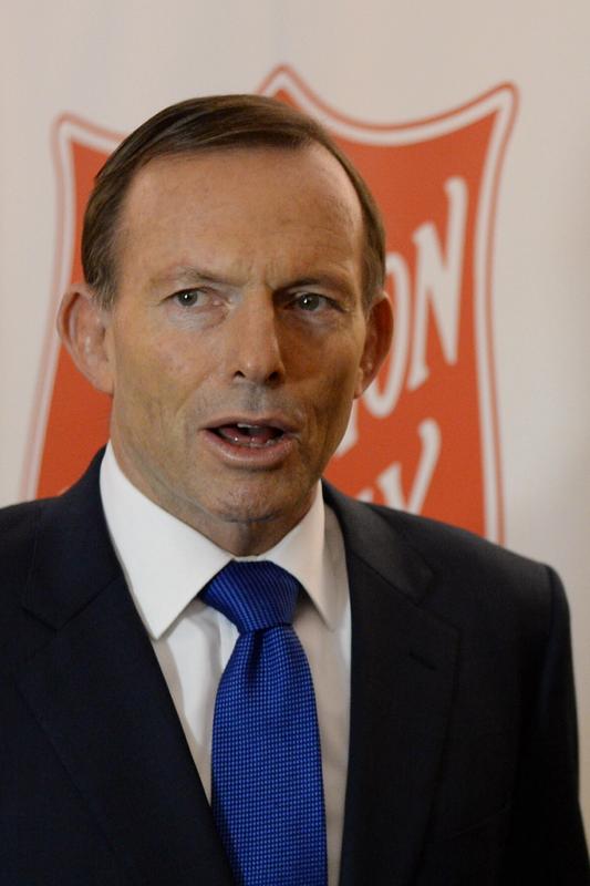 Prime Minister Tony Abbott speaks at a media conference about the Salvation Army at Parliament House in Canberra, Monday, April 28, 2014. Mr Abbott made a personal contribution to the Salvation Army. Prime Minister Tony Abbott speaks at a media conference about the Salvation Army at Parliament House in Canberra, Monday, April 28, 2014. Mr Abbott made a personal contribution to the Salvation Army.