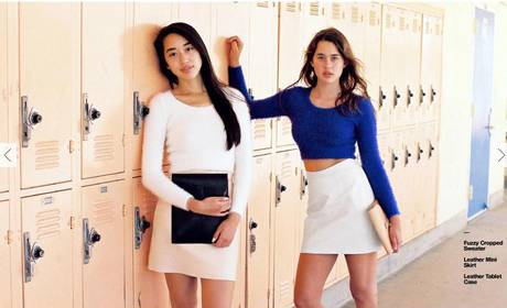 An image from the 'School Days' section on American Apparel's website An image from the 'School Days' section on American Apparel's website